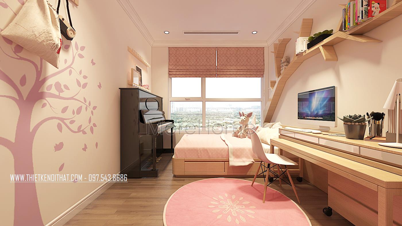 thiết kế nội thất căn hộ chung cư Vinhomes Gardenia Thiết kế nội thất chung cư tân cổ điển tại Vinhomes Gardenia