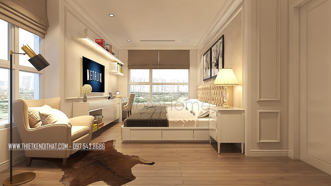 thiết kế nội thất căn hộ chung cư Vinhomes Gardenia Thiết kế nội thất chung cư tân cổ điển tại Vinhomes Gardenia