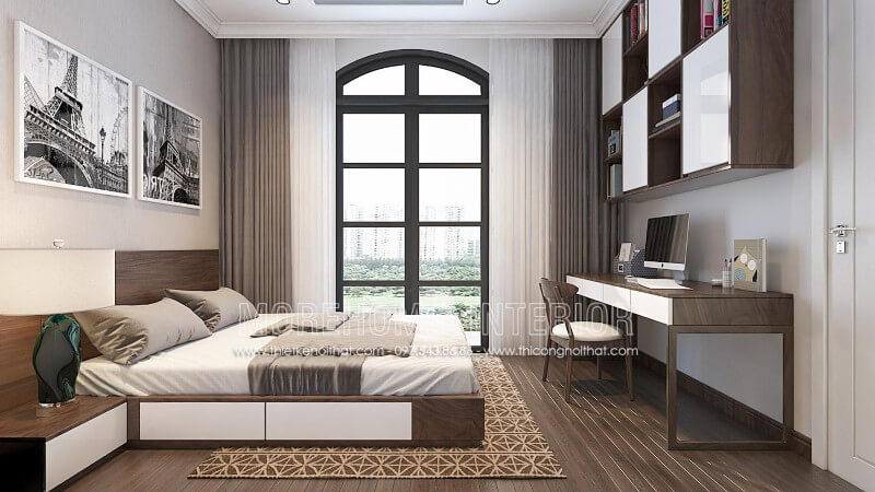 Giường ngủ chung cư hiện đại Giường ngủ chung cư hiện đại