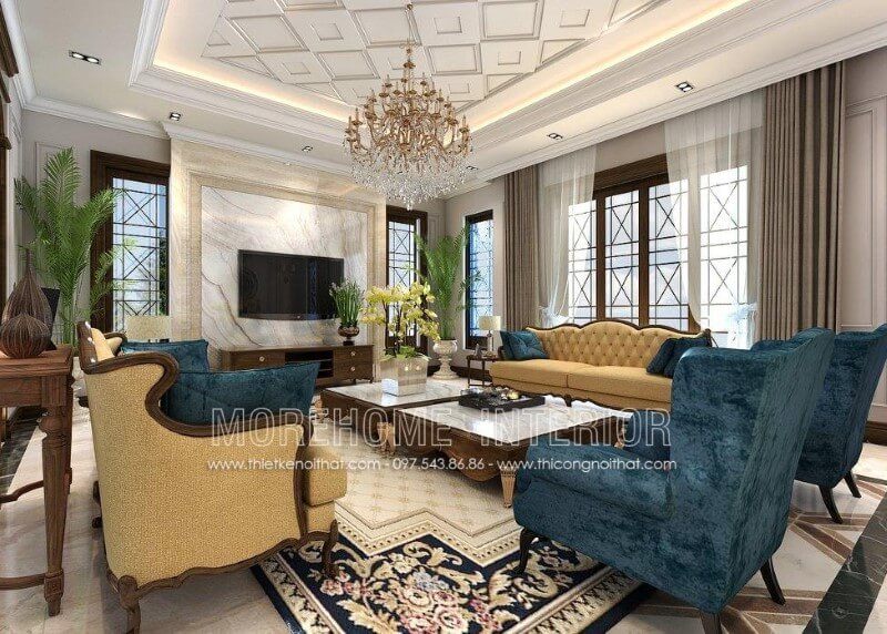Sofa gỗ óc chó với phong cách tân cổ điển được đánh giá cao bởi nhiều khách hàng ở Hà Nội và Hải Phòng để tham khảo.
